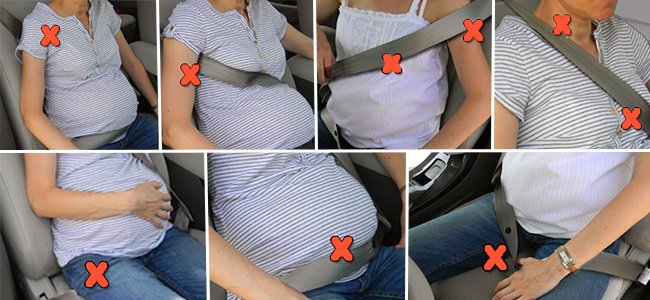 Cómo poner el cinturón de seguridad en embarazadas