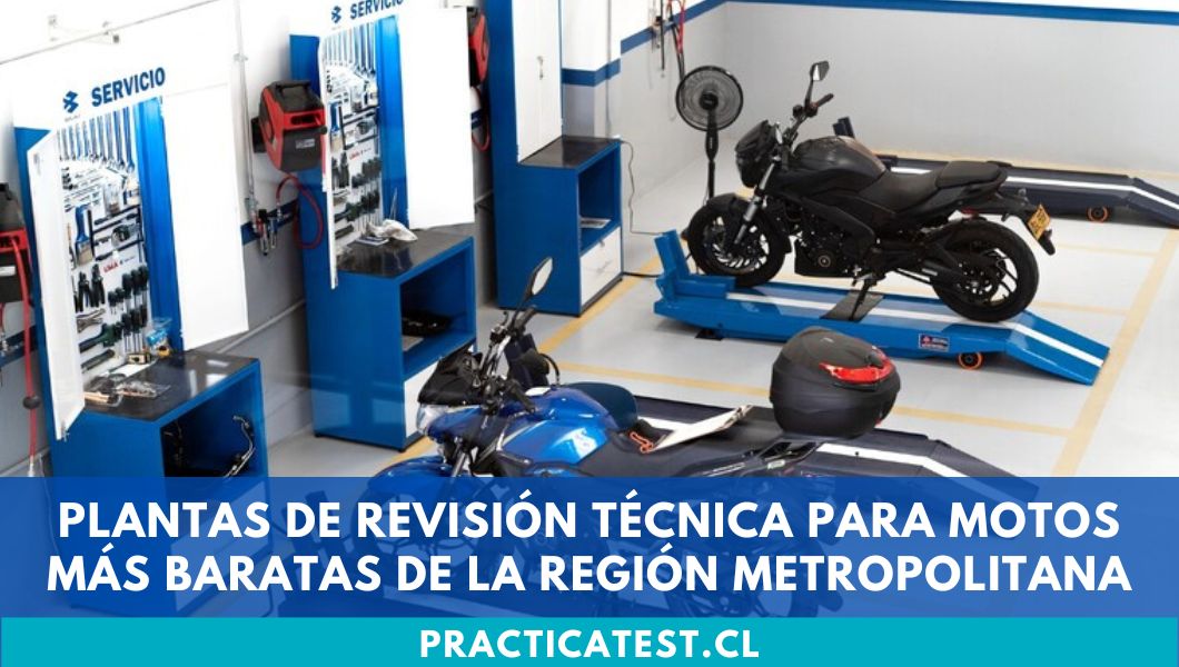 Plantas de Revisión Técnica para motos más baratas de la Región Metropolitana