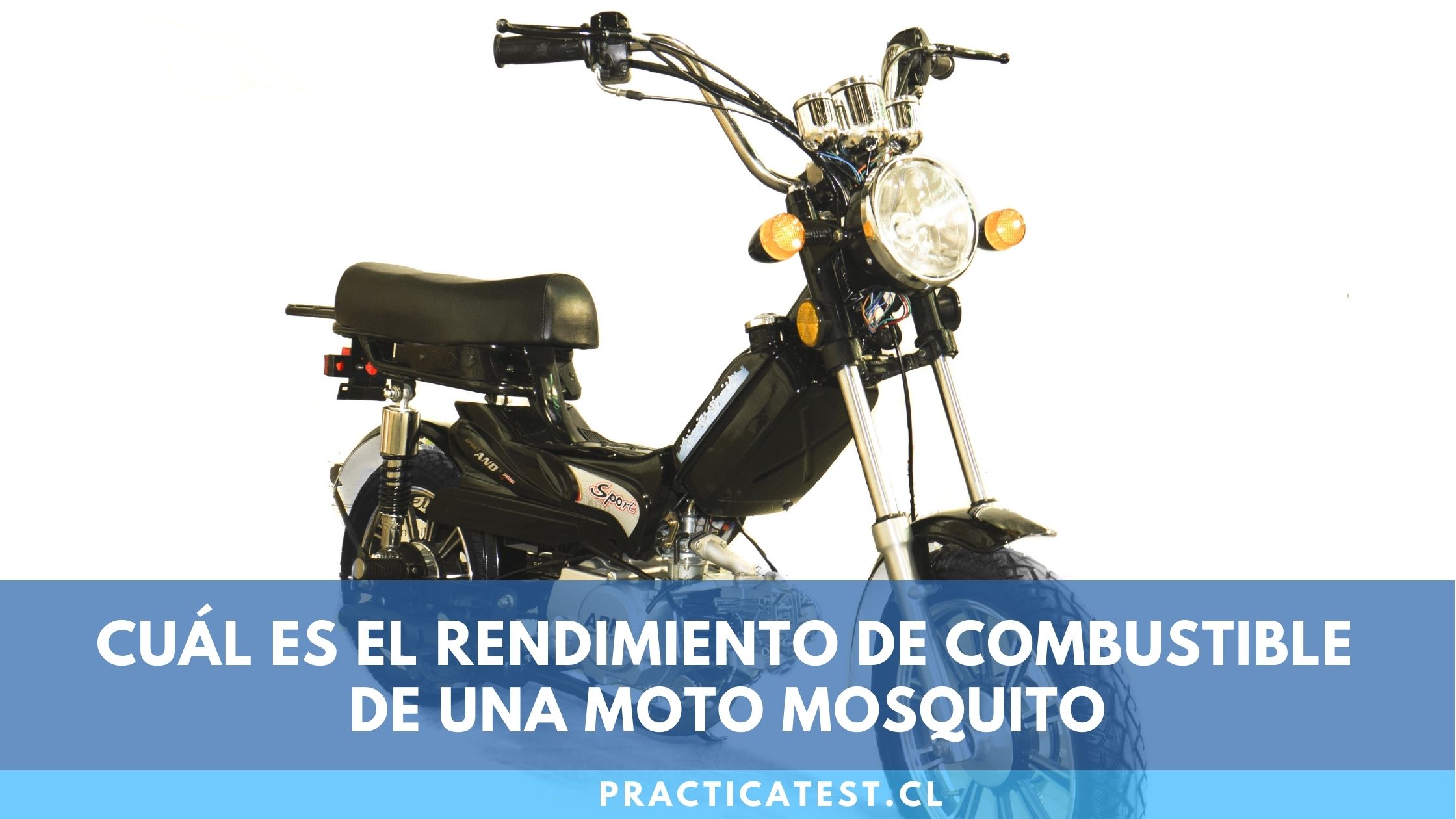 Rendimiento del depósito de bencina de una moto mosquito en las vías públicas