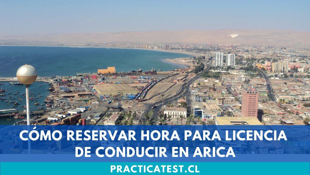 Departamento de tránsito y horas disponibles en comunas de Arica