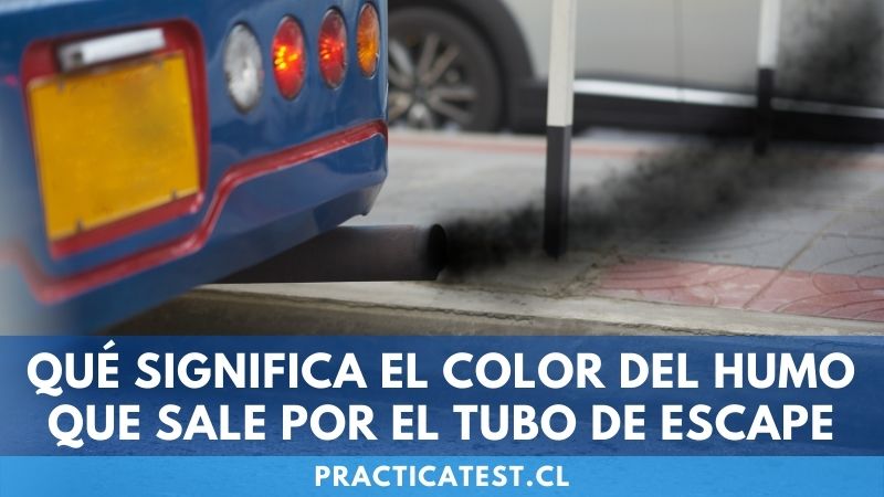 Qué quiere decir el humo blanco, negro o azul que emite el tubo de escape del auto