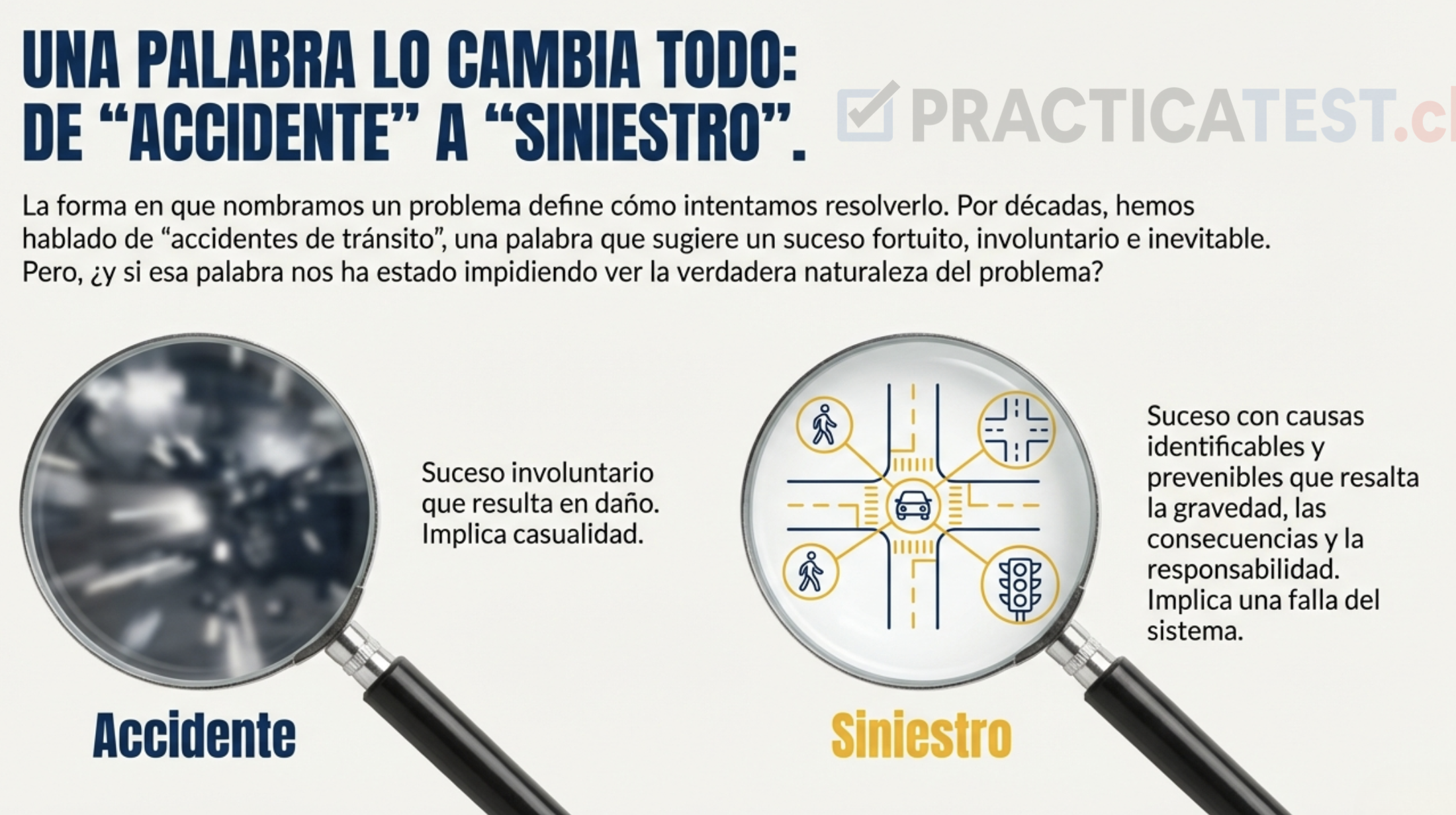 Concepto de siniestro vial